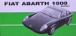 Preview: Abarth Fiat 1000 Bialbero Modellprogramm 1966 Automobilprospekt (6959)